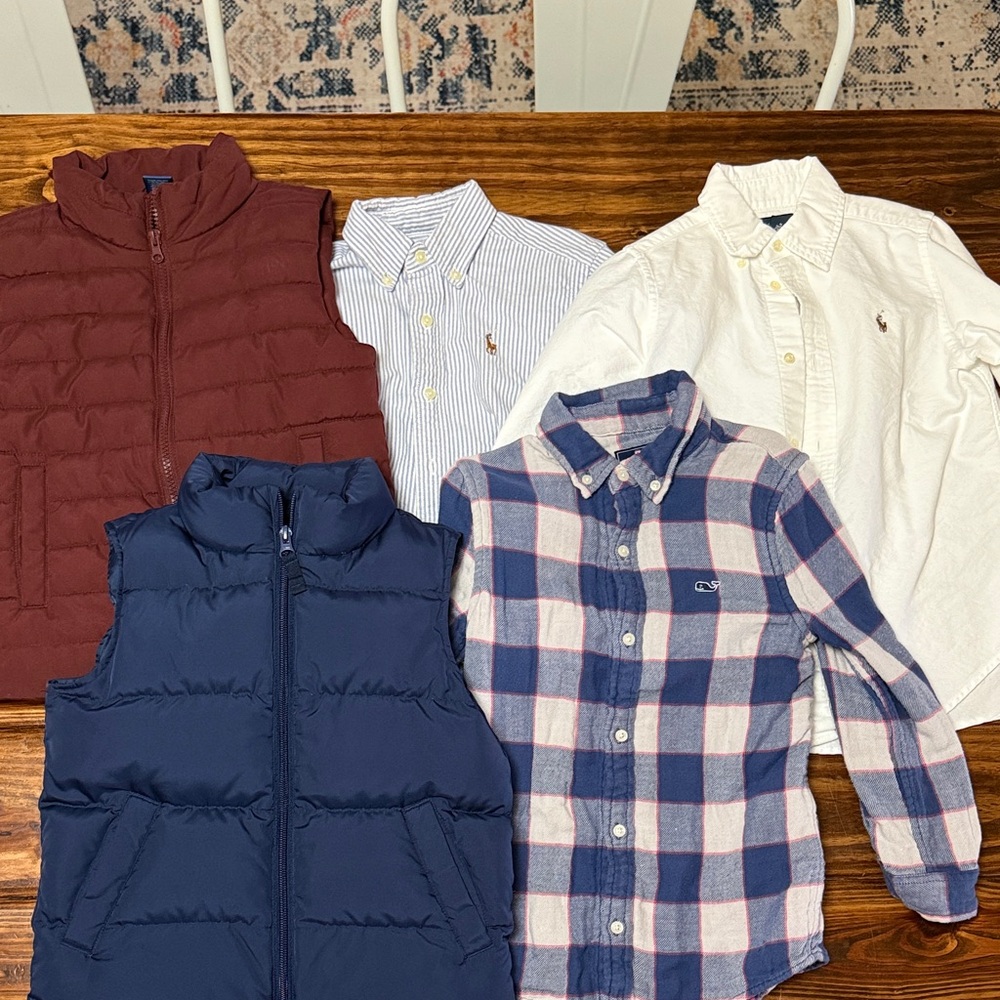 Preppy Boys Lands End Ralph Lauren and Vineyard Vines Clothing Bundle